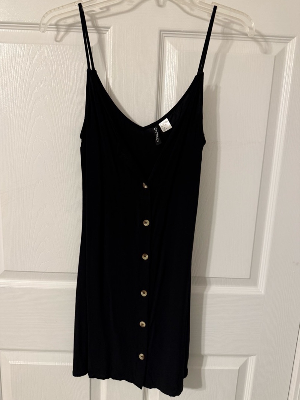 Women’s Black Lightweight Button-Front Dress